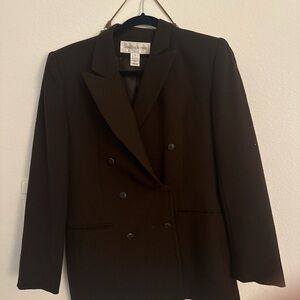 Jones New York Black Double-Breasted Blazer – Classic Tailored Jacket